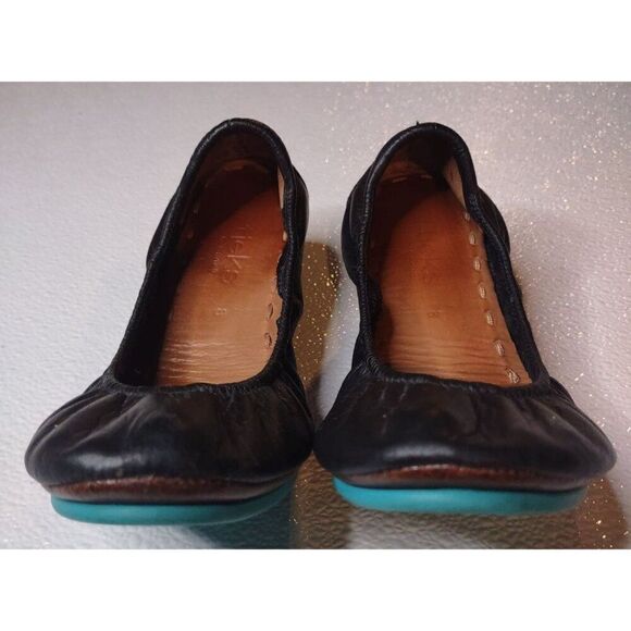 Tieks By Gavrieli Matte Black Leather Ballet Flats Size 8 - Picture 3 of 13